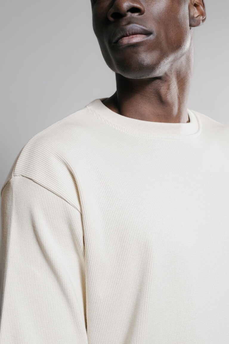 Nitto Knitwear - Vahé manches courtes - Naturel – XXL