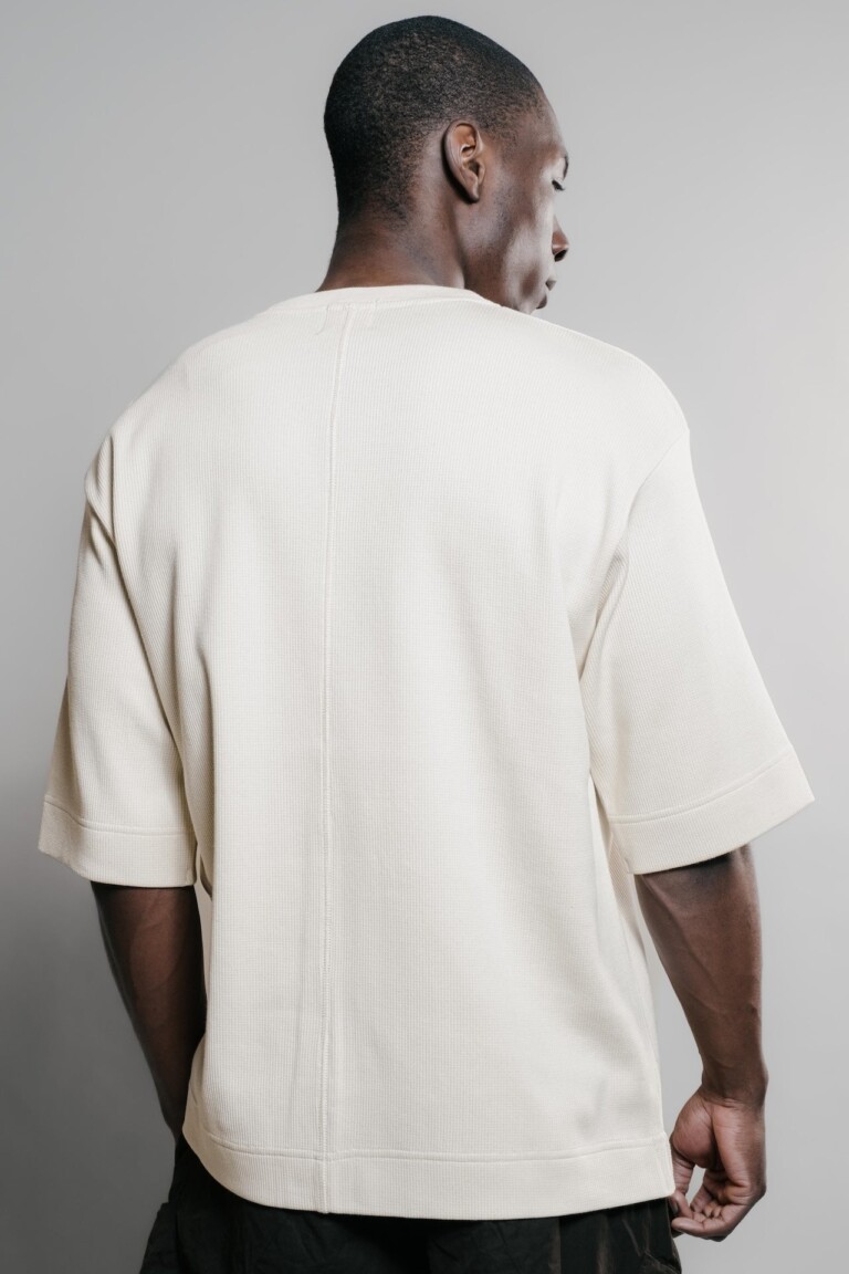 Nitto Knitwear - Vahé manches courtes - Naturel – XXL