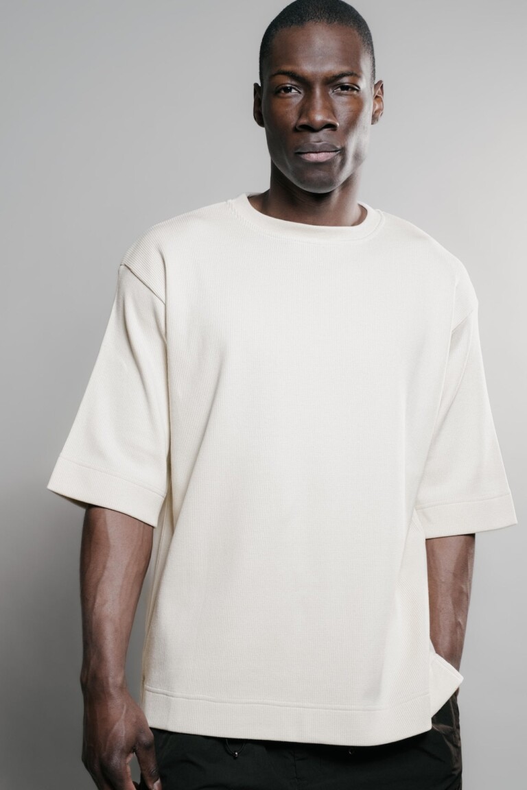 nittoete2026 chris0337 Nitto Knitwear - Vahé manches courtes - Naturel – XXL