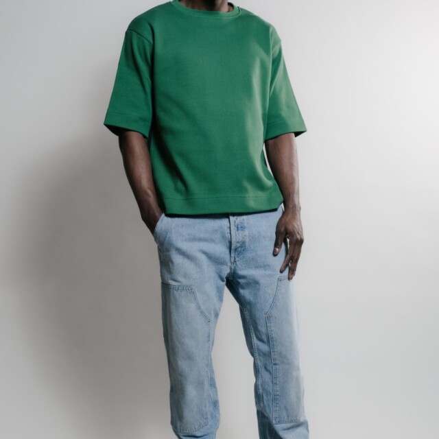 Nitto Knitwear - Vahé manches courtes - Vert – XXL
