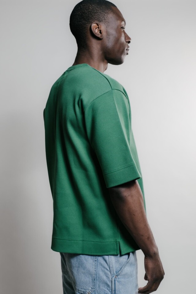 Nitto Knitwear - Vahé manches courtes - Vert – XXL