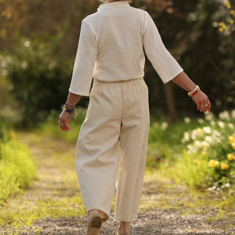 Quintessence - Pantalon Briac - Armuré chanvre/coton naturel – XXL