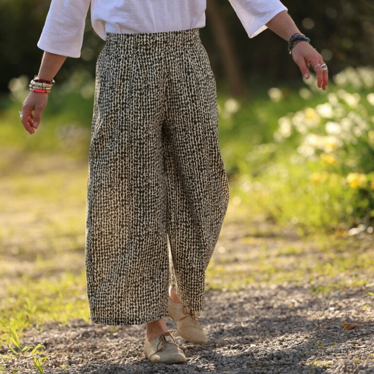 Quintessence - Pantalon Briac - Armuré de coton Savane graphique – XXL