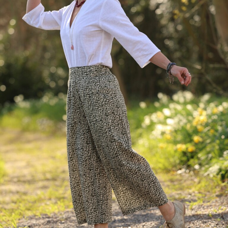 Quintessence - Pantalon Briac - Armuré de coton Savane graphique – XXL
