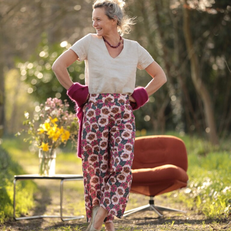 Quintessence - Pantalon Briac - Coton "souvenirs de Vérone" – XXL