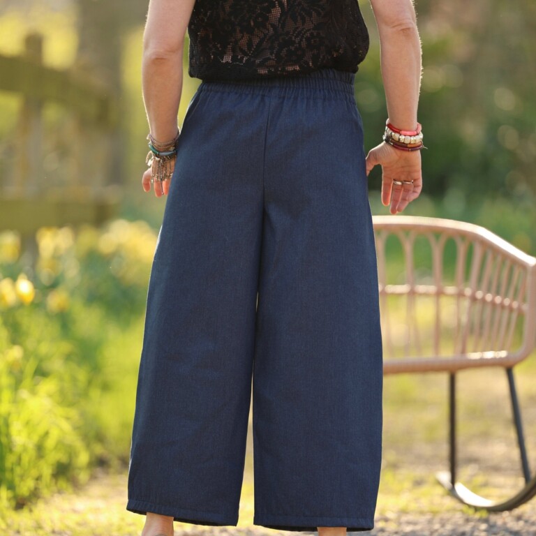 Quintessence - Pantalon Briac - jean de coton bleu brut – M