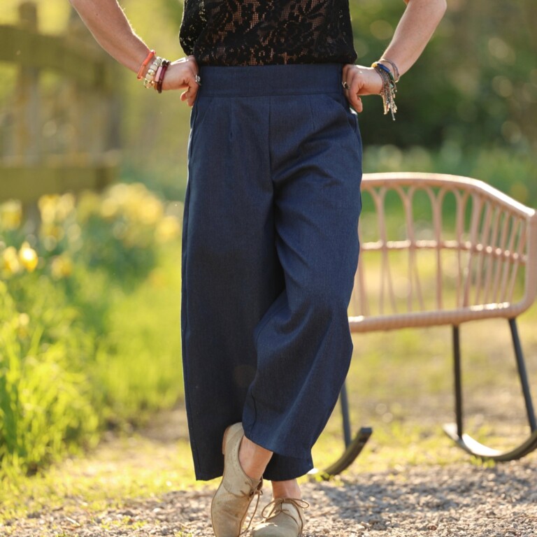 Quintessence - Pantalon Briac - jean de coton bleu brut – M