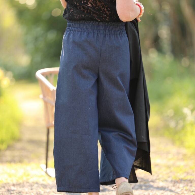 Quintessence - Pantalon Briac - jean de coton bleu brut – M