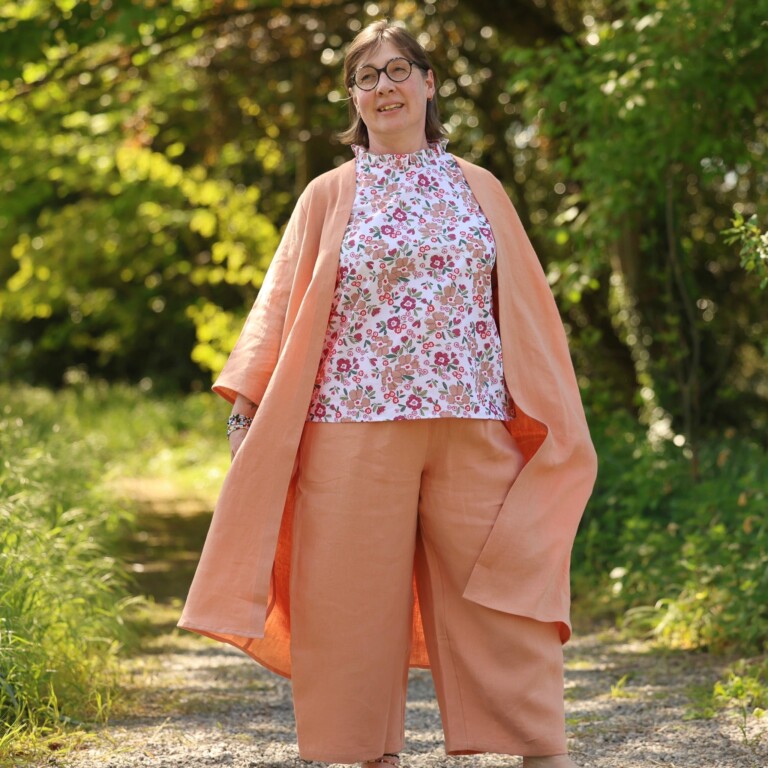Quintessence - Pantalon Briac - Lin abricot – XXL