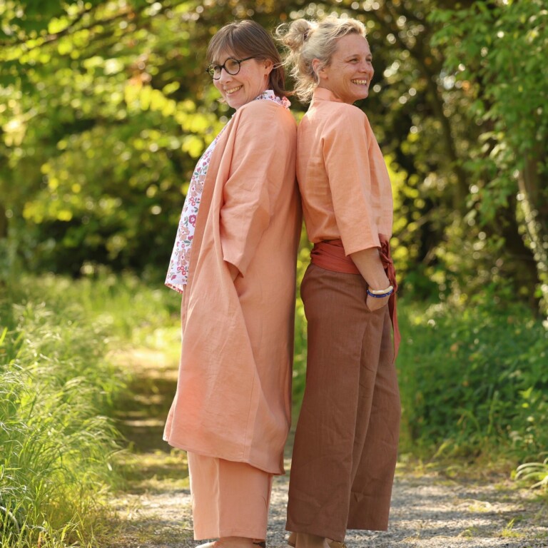 Quintessence - Pantalon Briac - Lin abricot – XXL