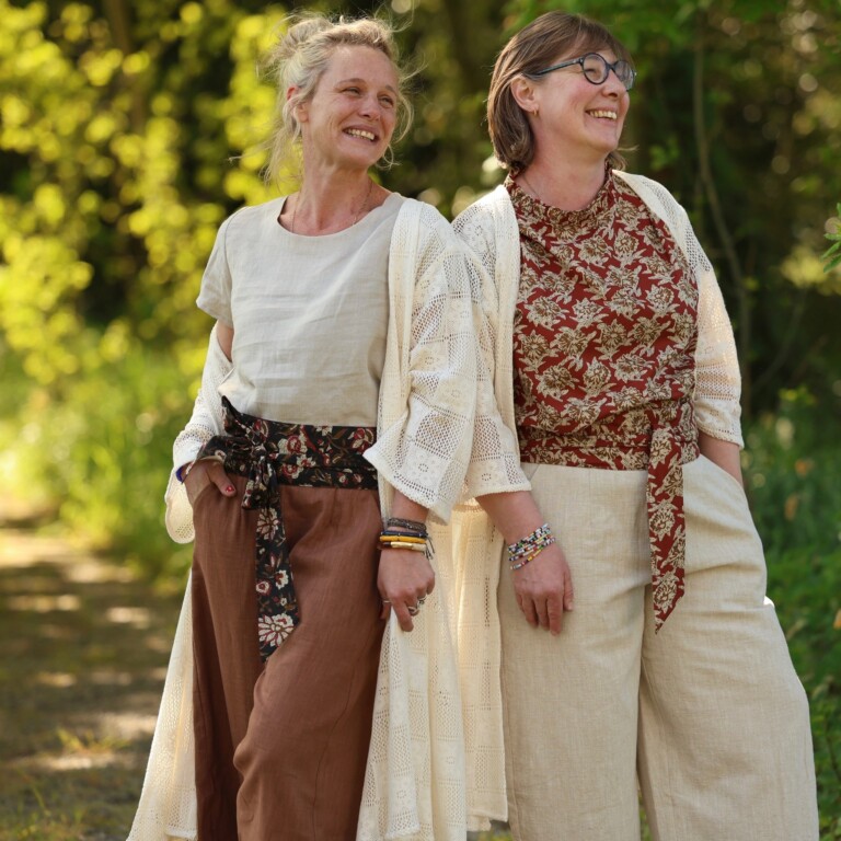 Quintessence - Pantalon Briac - lin lavé écureuil – XL