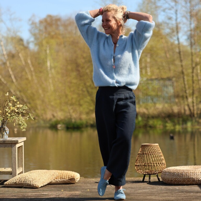 Quintessence - Pantalon Briac - lin marine – XXL
