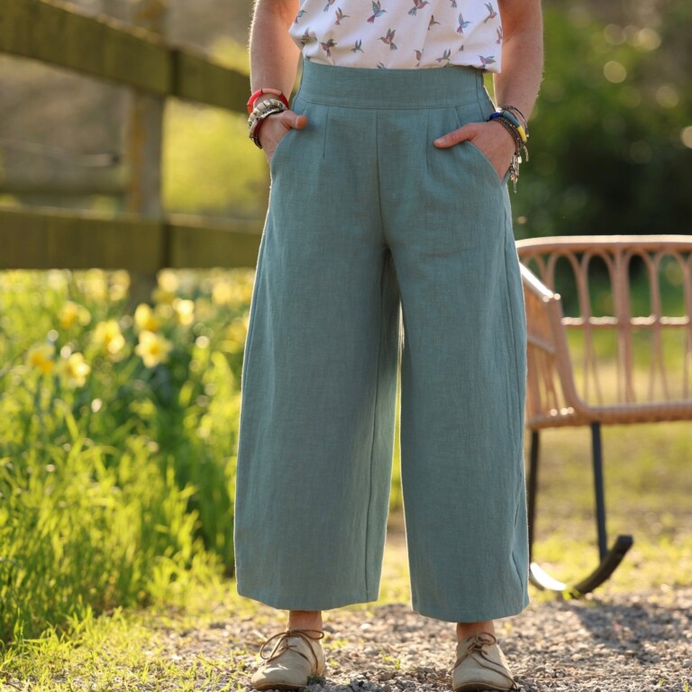 Quintessence - Pantalon Briac - lin stone wash celadon – XXL