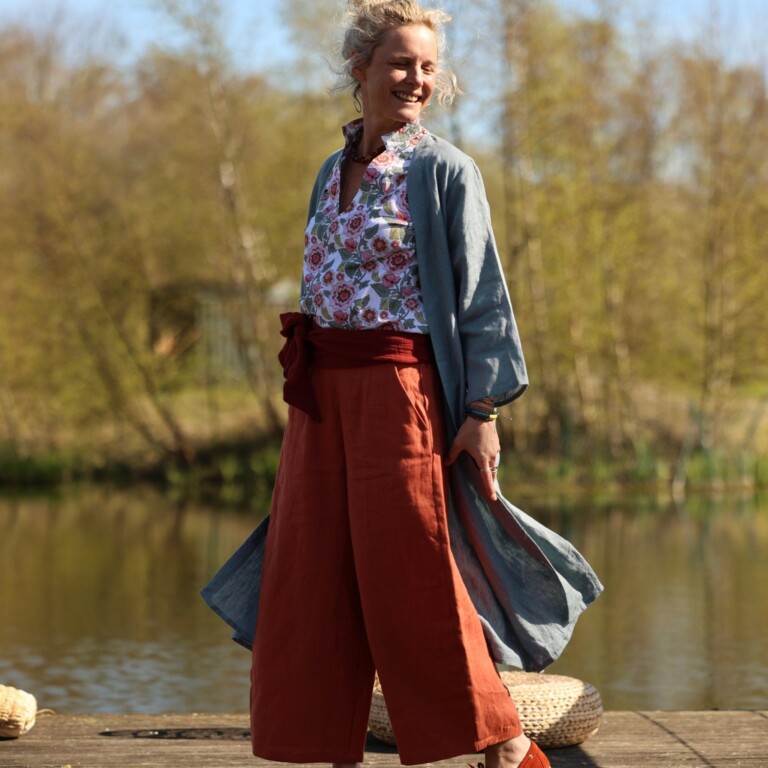 Quintessence - Pantalon Briac - lin terre cuite – XXL