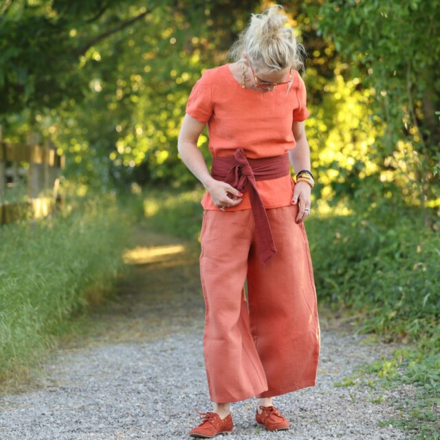 Quintessence - Pantalon Briac - lin terre cuite – XXL
