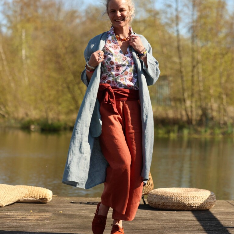 Quintessence - Pantalon Briac - lin terre cuite – XXL