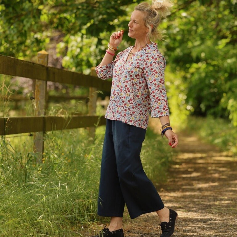 Quintessence - Pantalon Briac - sergé de coton bleu marine – XXL