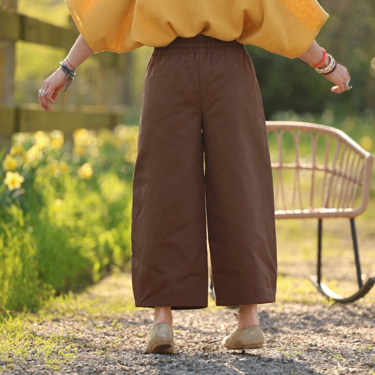 Quintessence - Pantalon Briac - sergé de coton chocolat – XXL