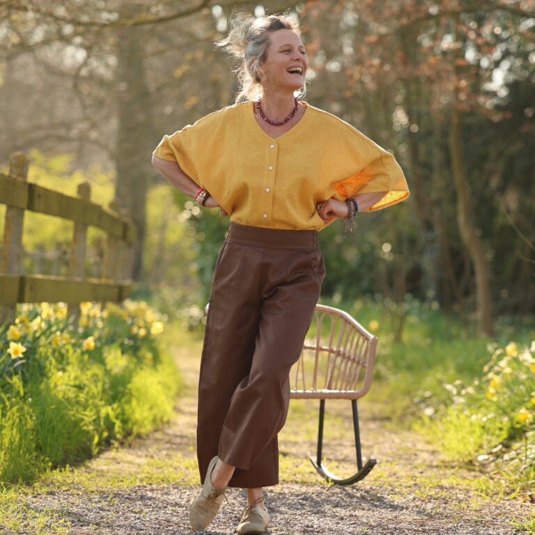 Quintessence - Pantalon Briac - sergé de coton chocolat – XXL