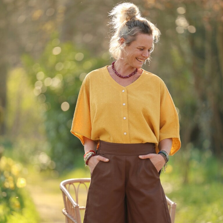 Quintessence - Pantalon Briac - sergé de coton chocolat – XXL