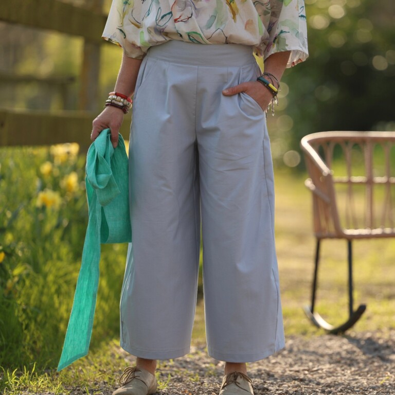 Quintessence - Pantalon Briac - sergé de coton gris nuage – XXL