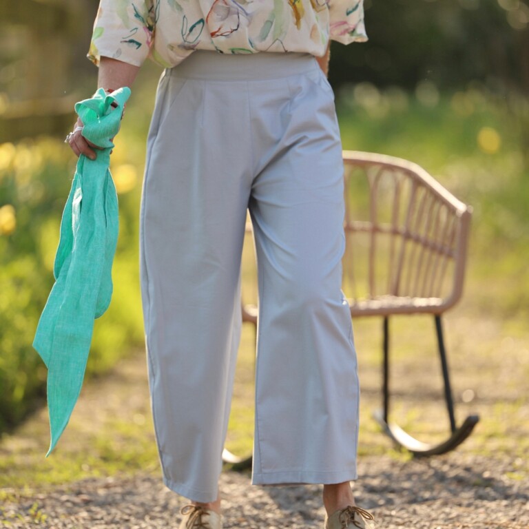 Quintessence - Pantalon Briac - sergé de coton gris nuage – XXL
