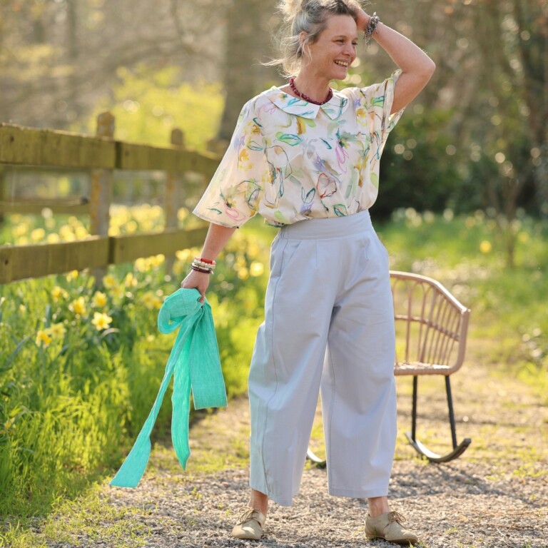 Quintessence - Pantalon Briac - sergé de coton gris nuage – XXL