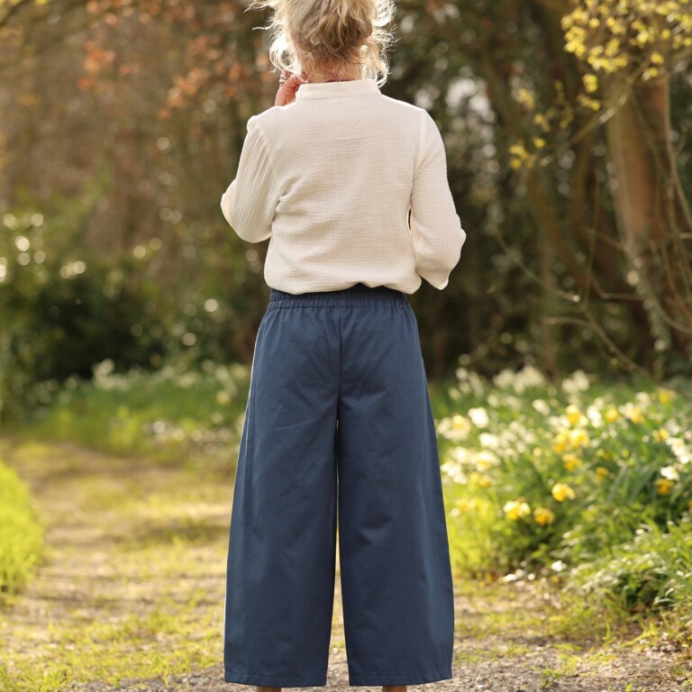 Quintessence - Pantalon Briac - Sergé de coton indigo – XL