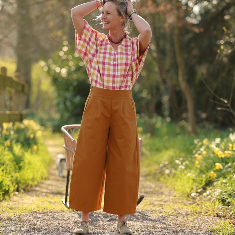 Quintessence - Pantalon Briac - sergé de coton ocre – XXL