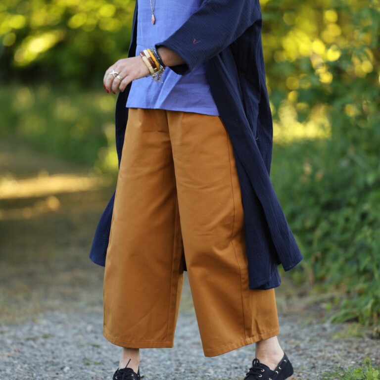 Quintessence - Pantalon Briac - sergé de coton ocre – XXL