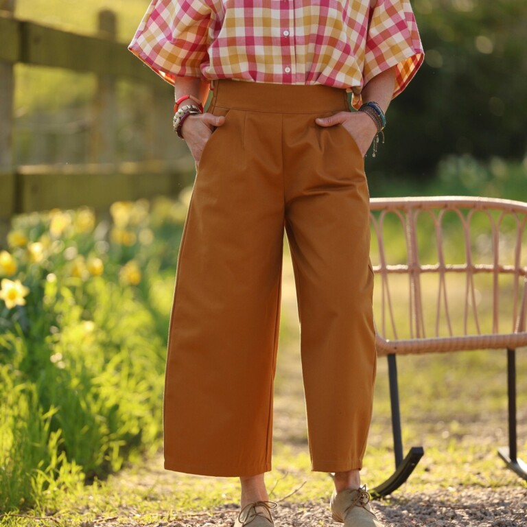 Quintessence - Pantalon Briac - sergé de coton ocre – XXL