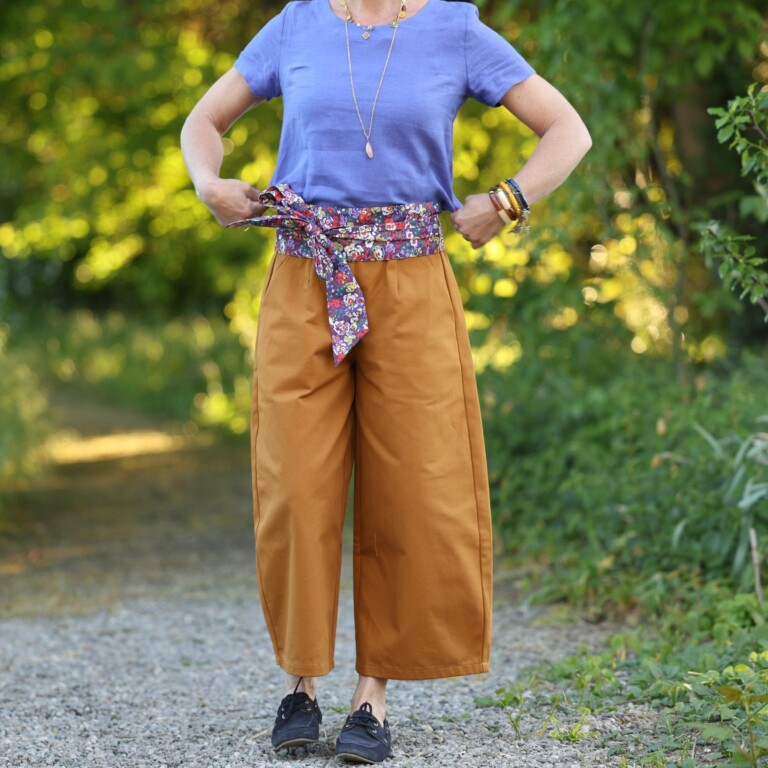 Quintessence - Pantalon Briac - sergé de coton ocre – XXL