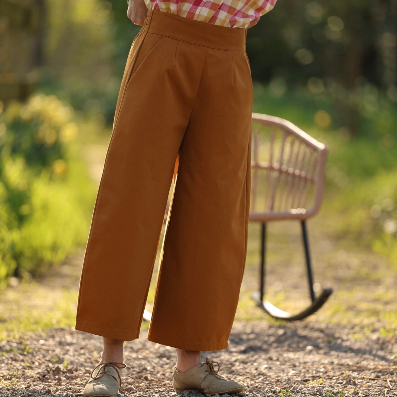pantalon briac serge de coton ocre 5576080 1 Quintessence - Pantalon Briac - sergé de coton ocre – S