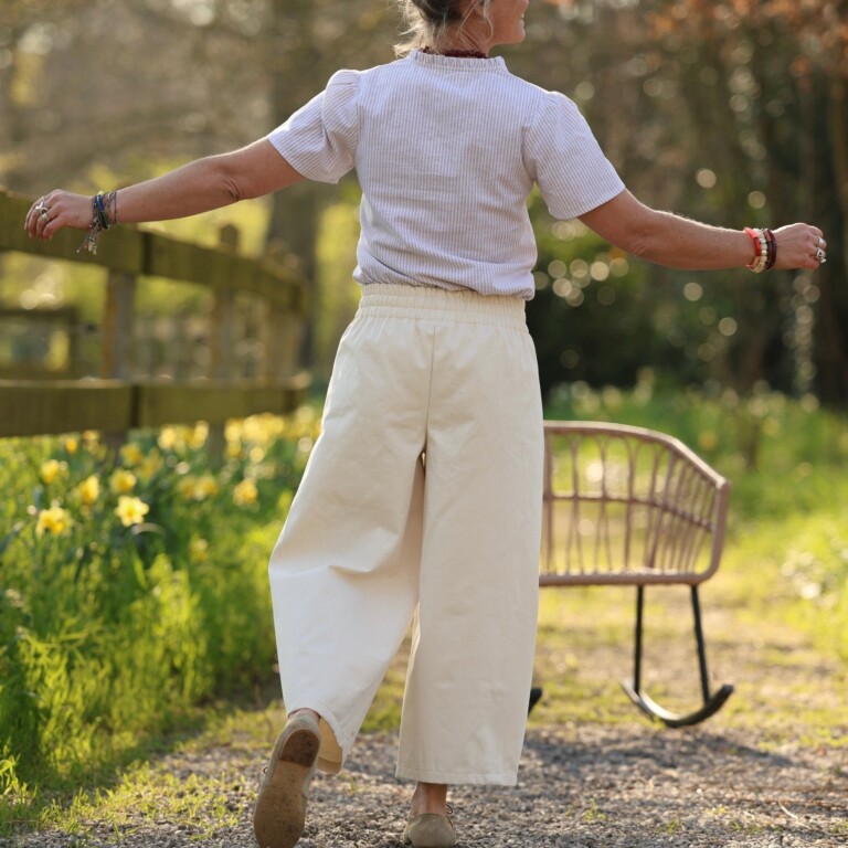 Quintessence - Pantalon Briac - toile de coton écru – S
