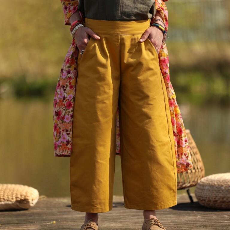 Quintessence - Pantalon Briac - Toile de coton Tournesol – XXL