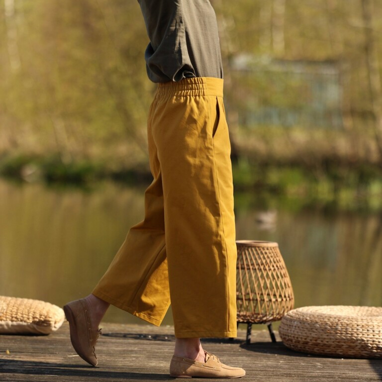 Quintessence - Pantalon Briac - Toile de coton Tournesol – XXL