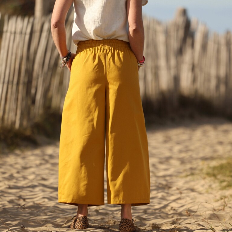 Quintessence - Pantalon Briac - Toile de coton Tournesol – XXL