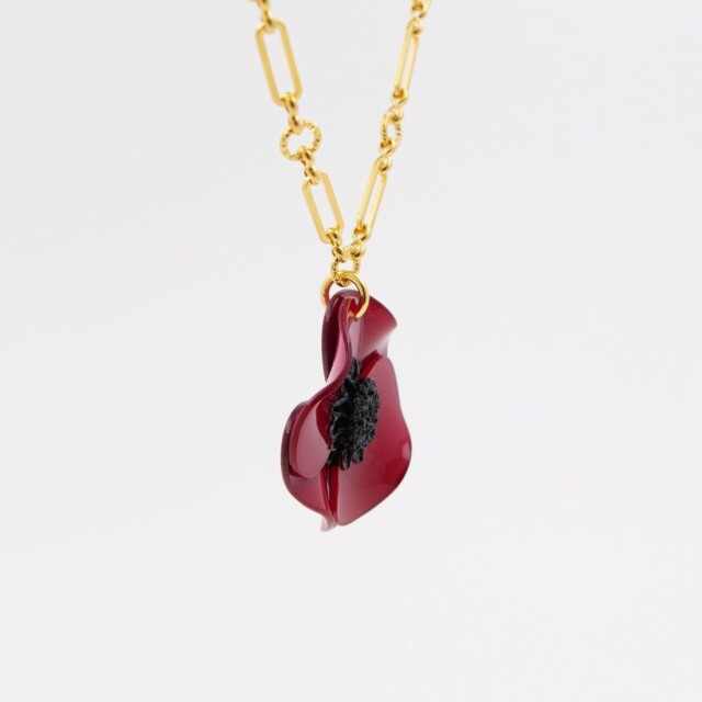 Ciléa Paris - Pendentif Anémone - Petit – Je ne veux pas la chaîne / Lavande