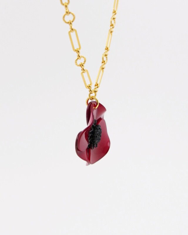 Ciléa Paris - Pendentif Anémone - Petit – Je ne veux pas la chaîne / Lavande