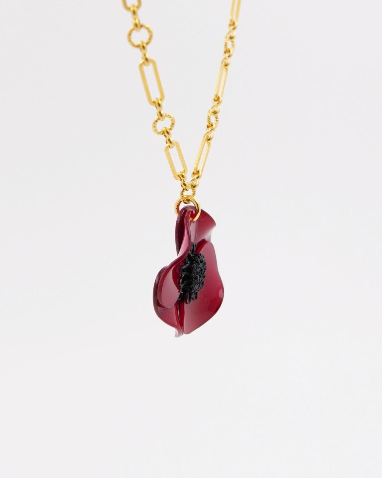 Ciléa Paris - Pendentif Anémone - Petit – Je ne veux pas la chaîne / Lavande