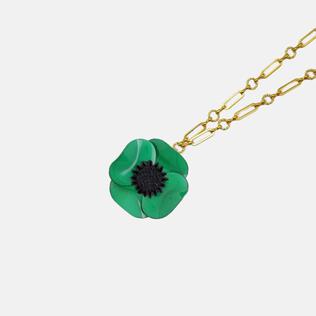 Ciléa Paris - Pendentif Anémone - Petit – Je ne veux pas la chaîne / Lavande