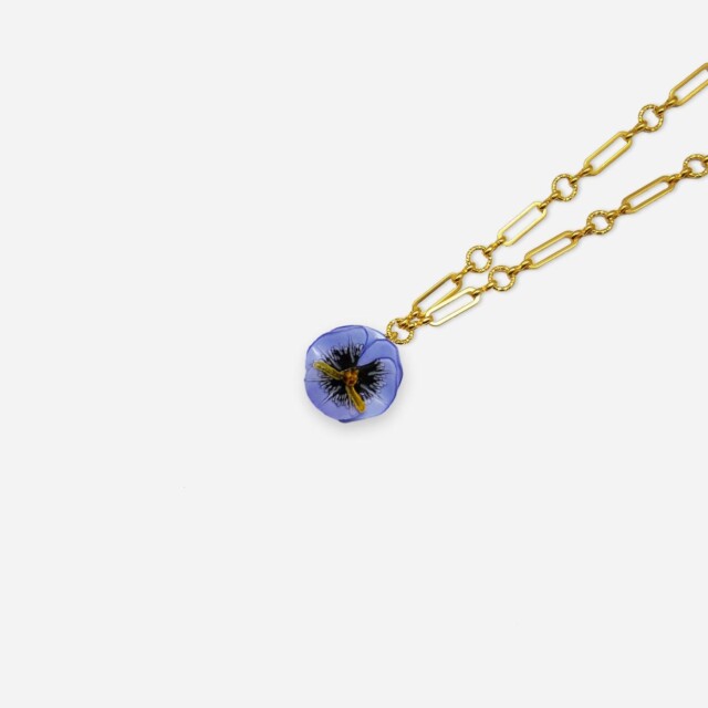 Ciléa Paris - Pendentif Pensée - Mini – Rouge / Je ne veux pas la chaîne