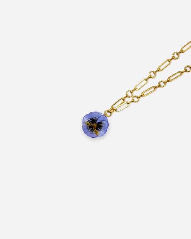 Ciléa Paris - Pendentif Pensée - Mini – Rouge / Je ne veux pas la chaîne