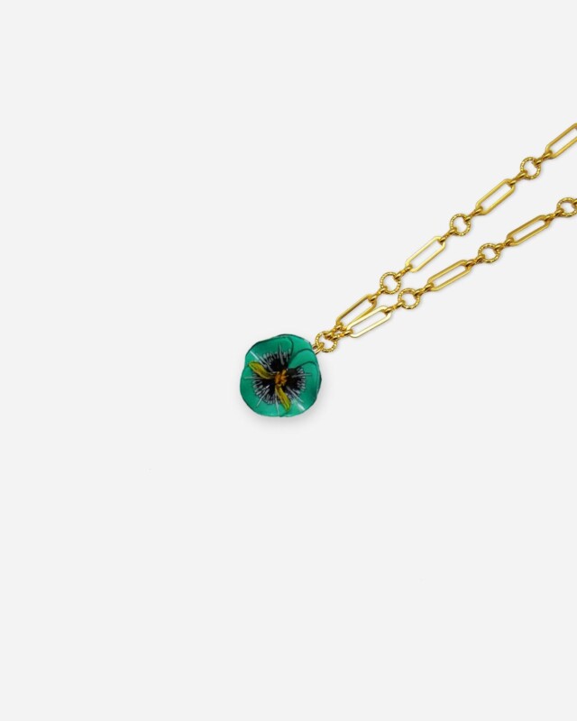 Ciléa Paris - Pendentif Pensée - Mini – Rouge / Je ne veux pas la chaîne