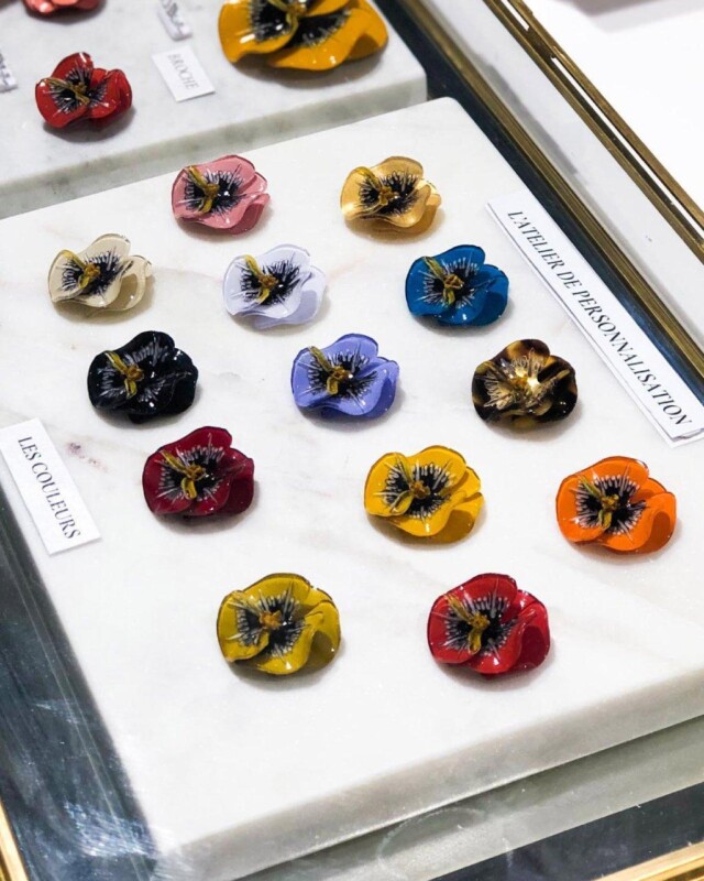 Ciléa Paris - Pendentif Pensée - Mini – Rouge / Je ne veux pas la chaîne