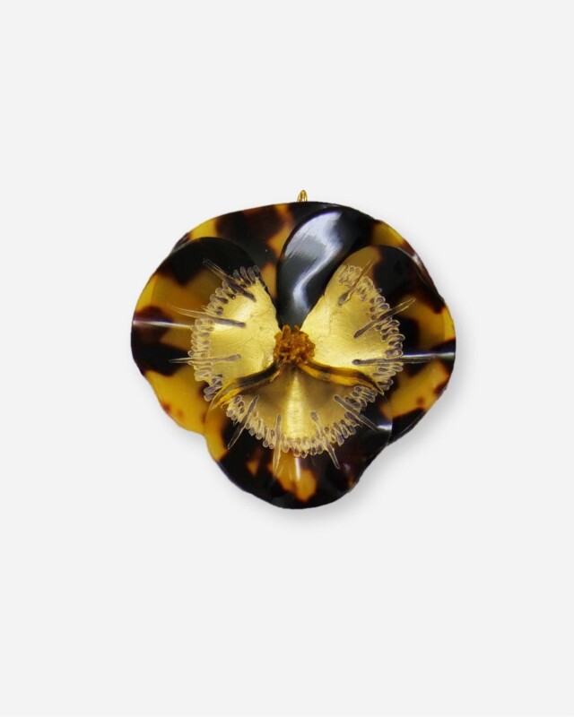 Ciléa Paris - Pendentif Pensée - Maxi – Vert / Je ne veux pas la chaîne