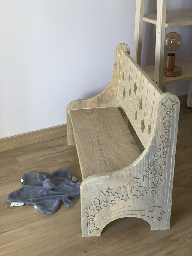 Sève et Copeaux - "Repos des songes" : Banc Montessori personnalisable