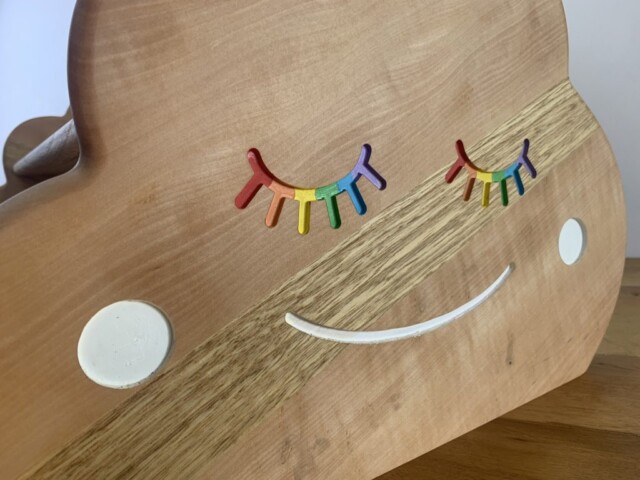 Sève et Copeaux - Banc Montessori "Rêve coloré" : alisier & châtaignier
