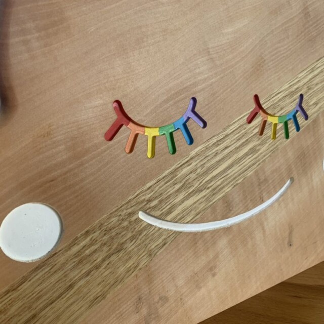 Sève et Copeaux - Banc Montessori "Rêve coloré" : alisier & châtaignier