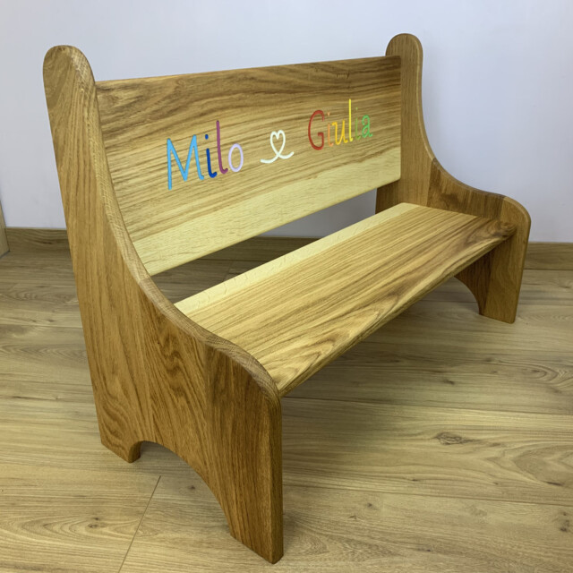 Sève et Copeaux - "Repos des songes" : Banc Montessori personnalisable